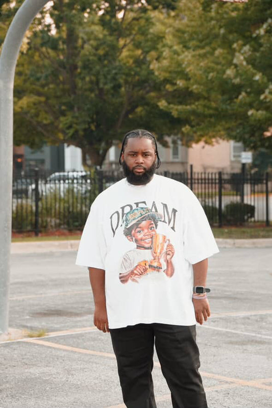 White OVERSIZED Dream Tee